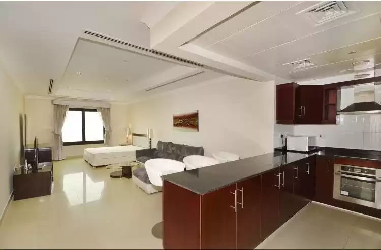 Residencial Listo Propiedad Estudio F / F Apartamento  alquiler en al-sad , Doha #16171 - 1  image 